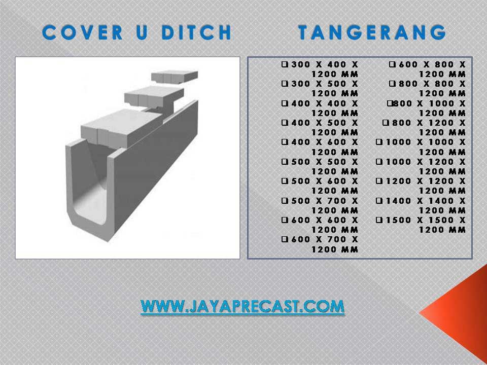 Harga Cover U Ditch Tangerang Jayaprecast Com