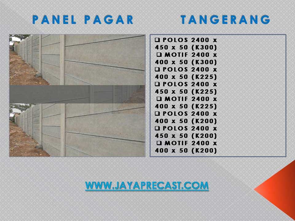 Harga Pagar-Panel Beton Tangerang