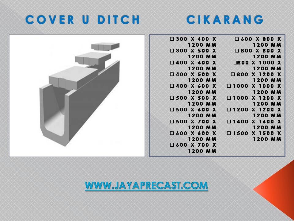 Harga Cover-U-Ditch Cikarang - Jayaprecast.com